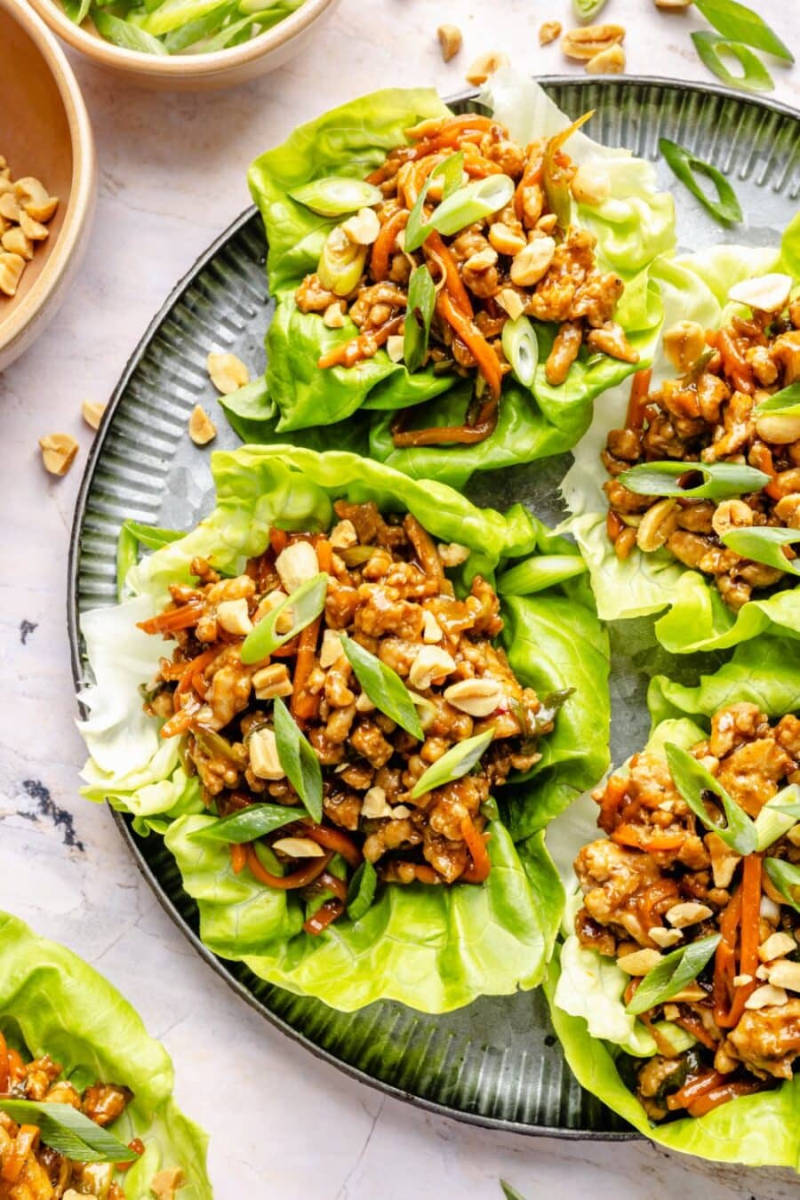 Thai Chicken Lettuce Wraps - Coconuts & Kettlebells