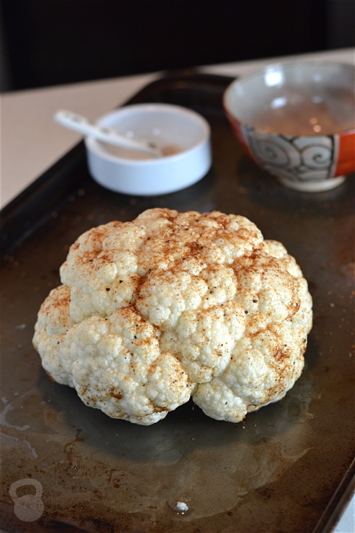 Whole Roasted Cauliflower - Coconuts and Kettlebells