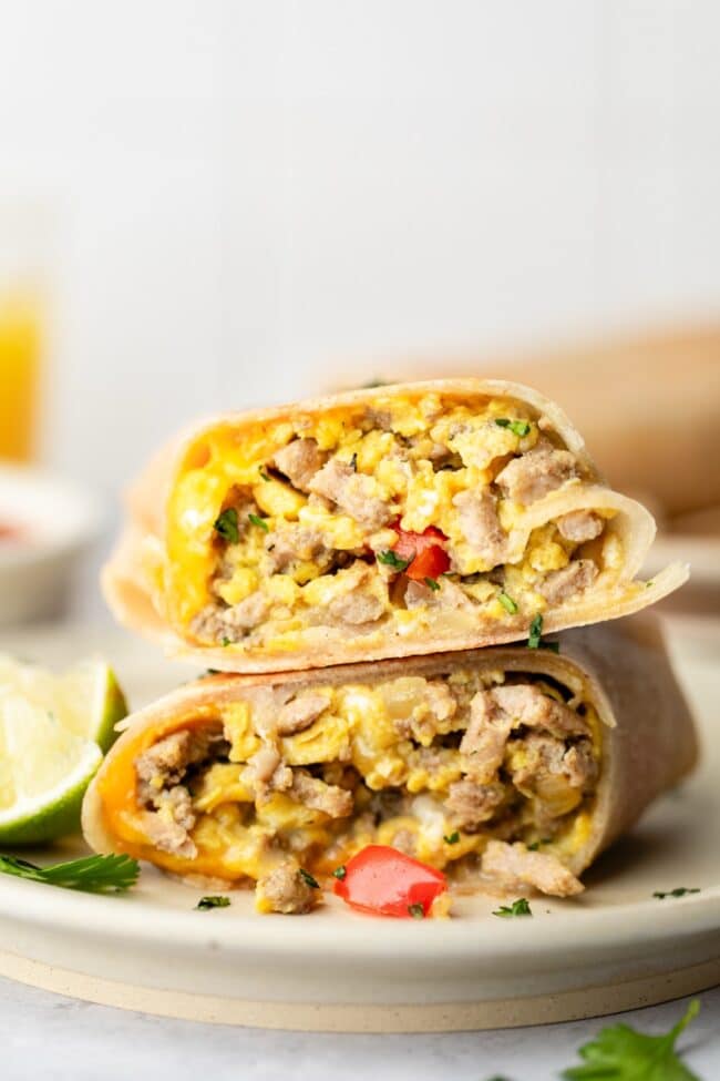 High Protein Breakfast Burritos - Coconuts & Kettlebells