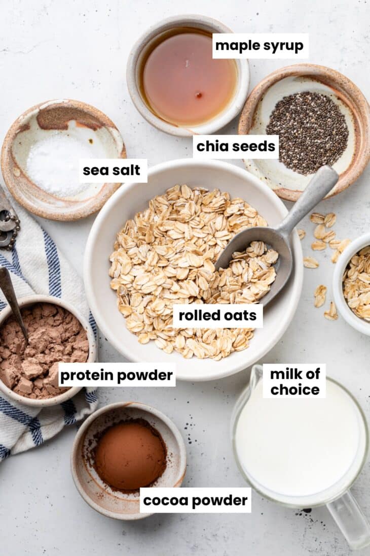 Chocolate Protein Overnight Oats - Coconuts & Kettlebells