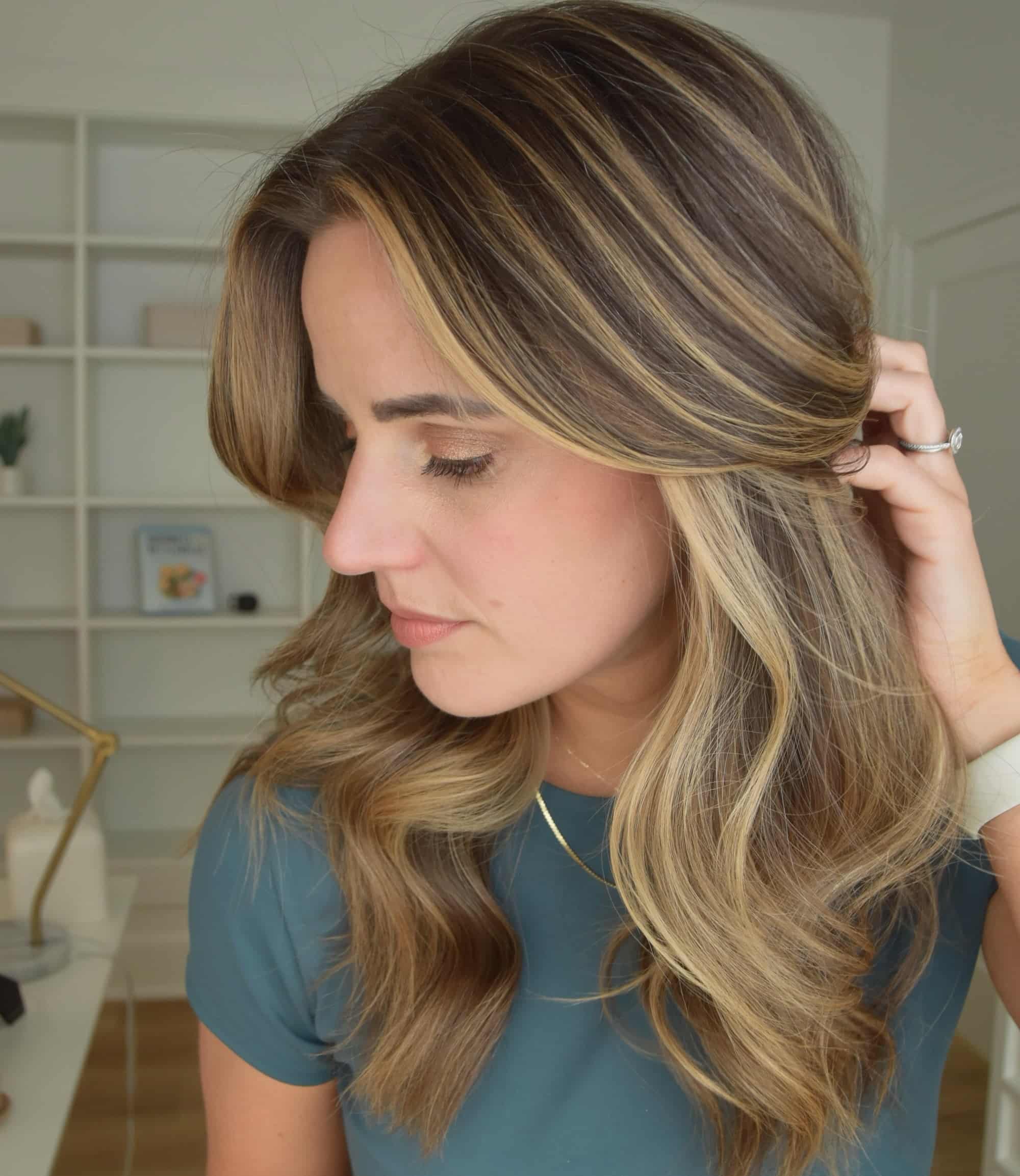 What Noelle's hair looks after using the Repair Mask.