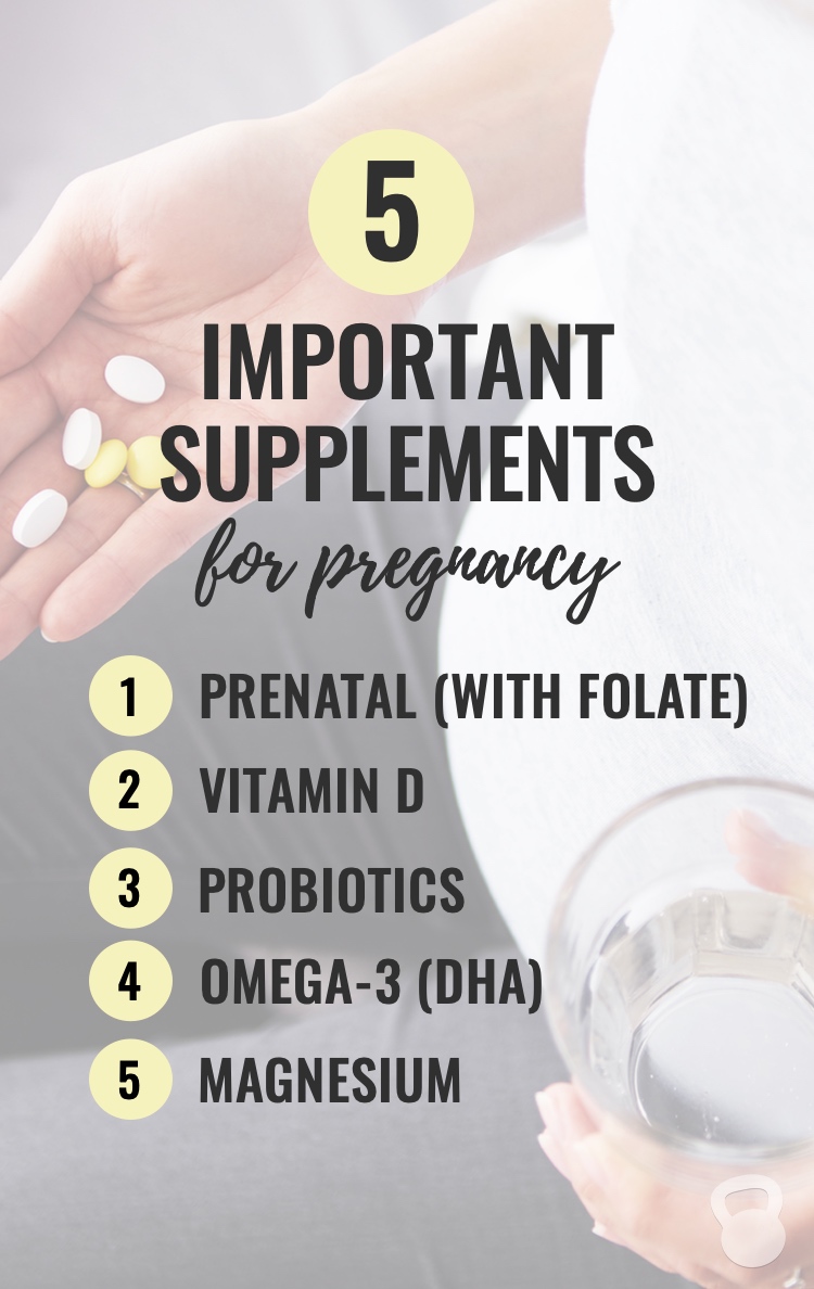 A list of the nutrients that studies show are important for pregnancy. 