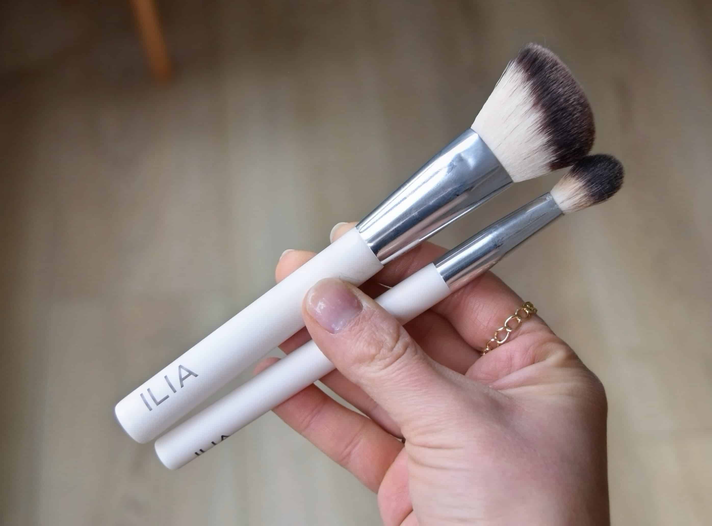 Showing the ILIA brushes.